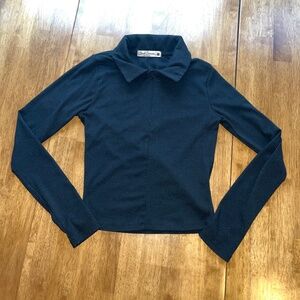 Cloud Dancer zip-up shirt